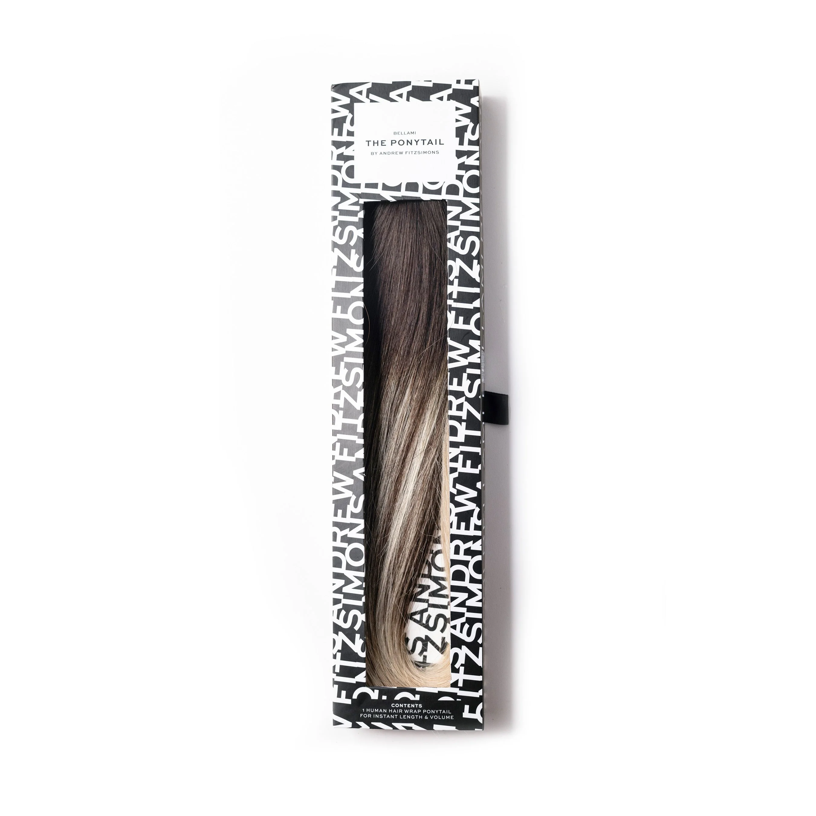 Andrew Fitzsimons Ponytail 2.0, Dark Brown/Dirty Blonde #2/18 Balayage - Image 3