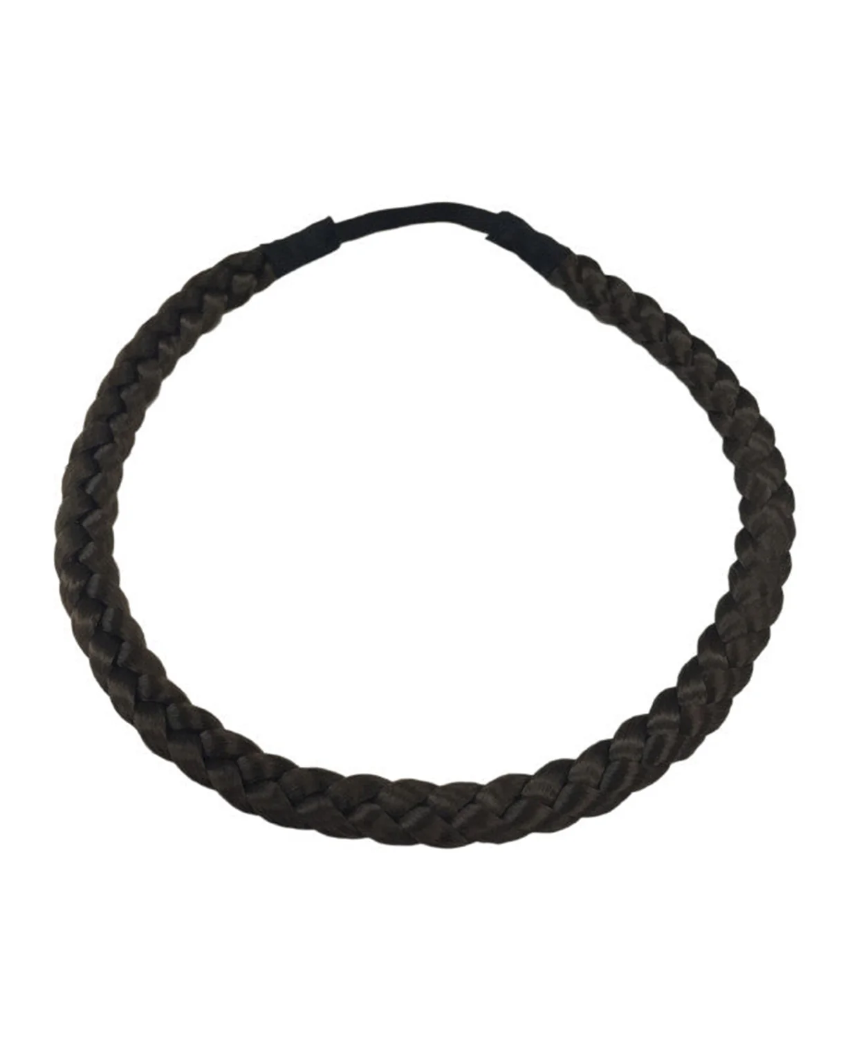 Braided Hairband, Chocolate Brown