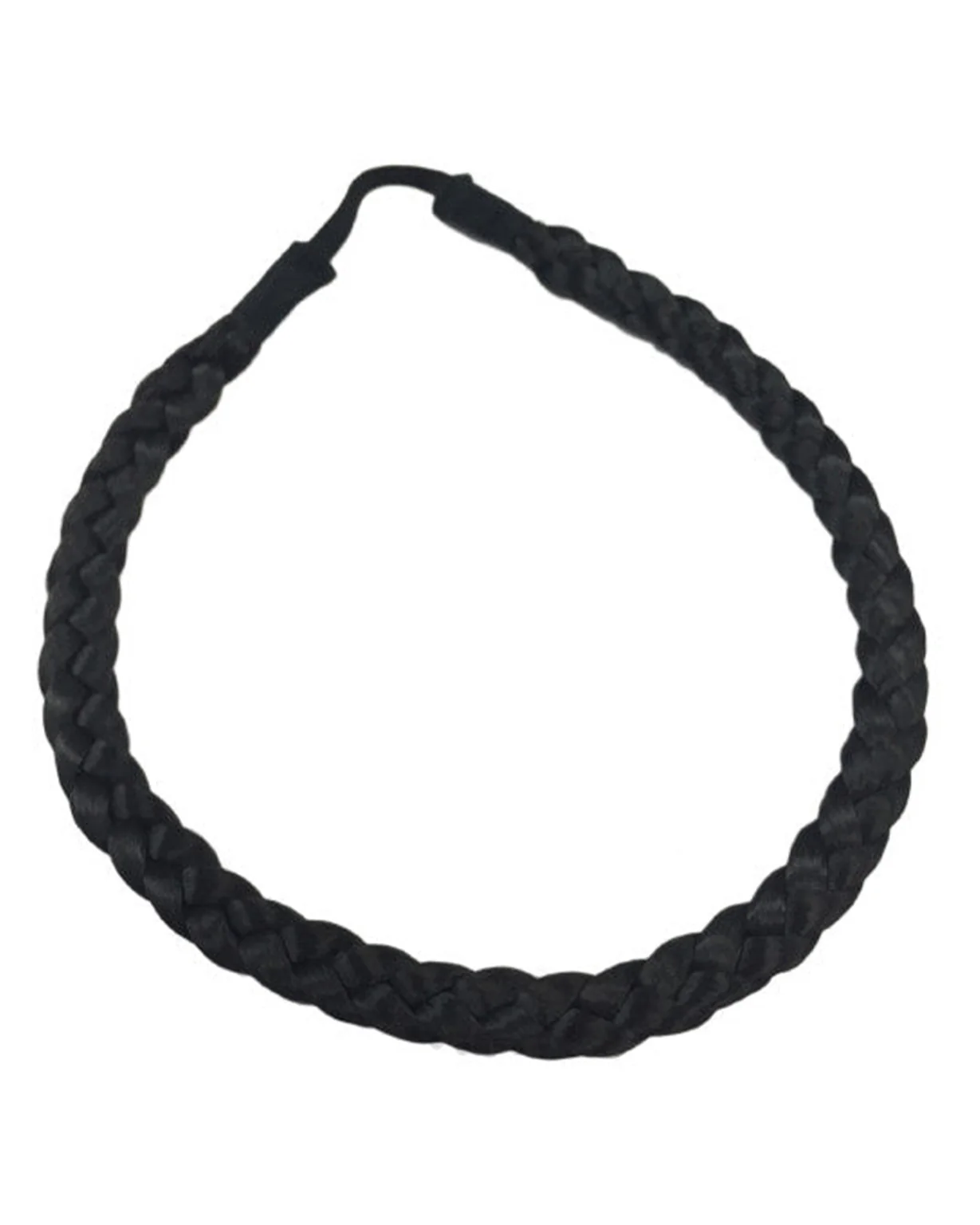 Braided Hairband, Off Black
