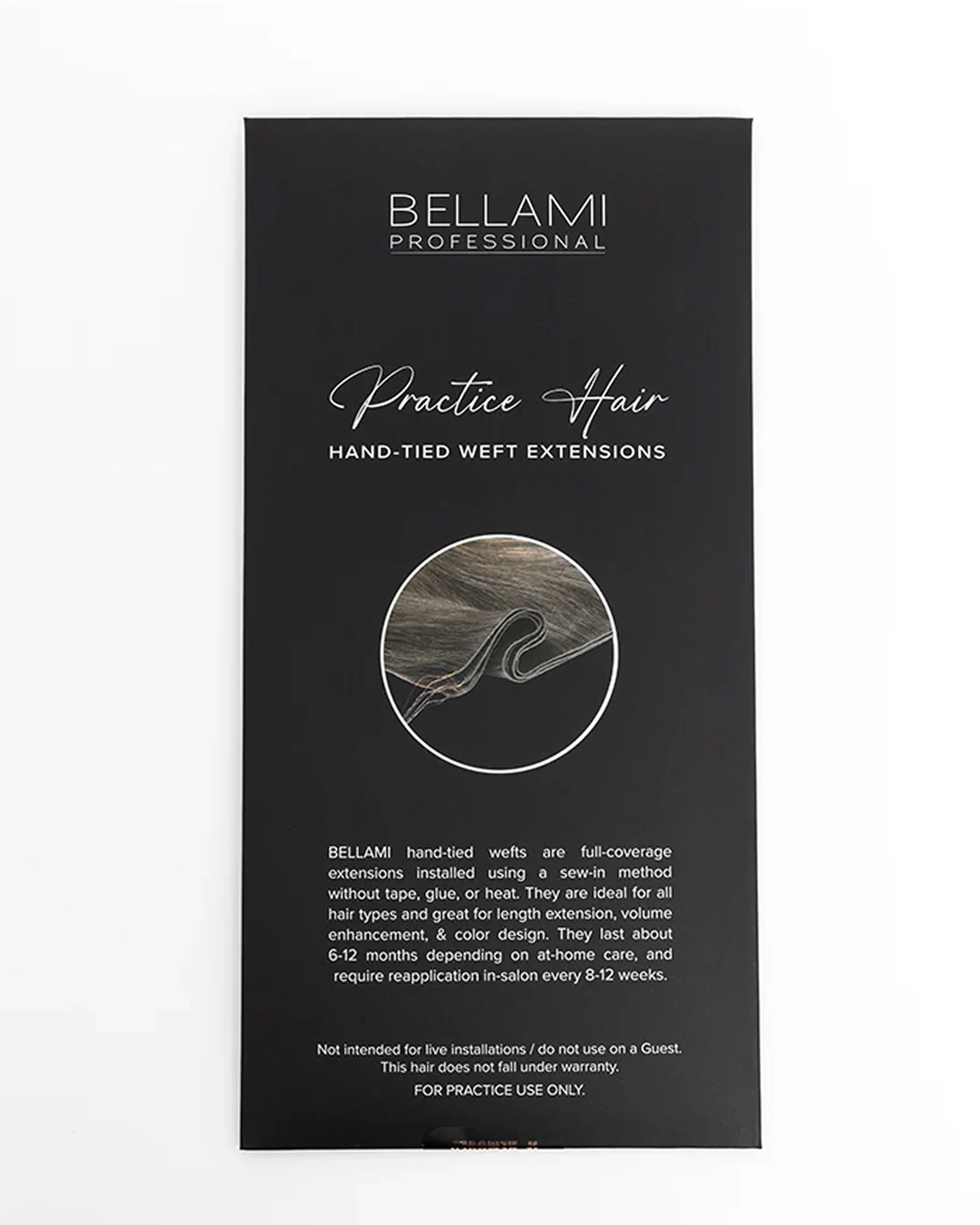 Certified Practice Hand-Tied Weft, Off Black #1B Natural - Image 4