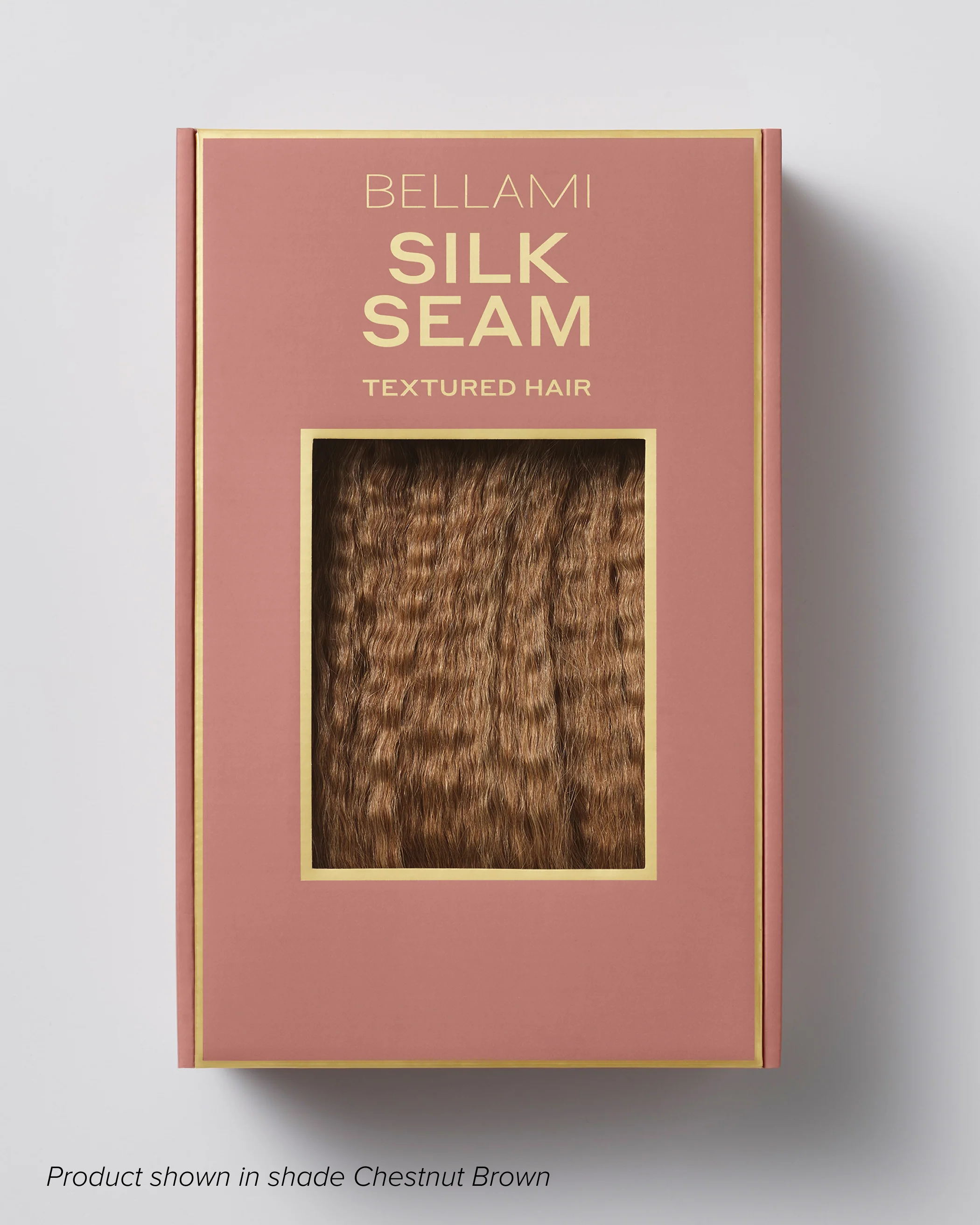 Silk Seam™ Textured Clip-In, Chestnut Brown #6 Natural Blowout - Image 3