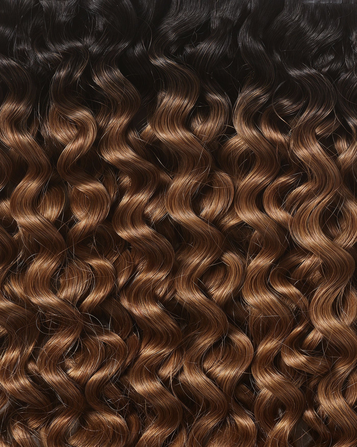 Silk Seam™ Textured Clip-In, Off Black/Almond Brown #1B/7 Rooted 3A